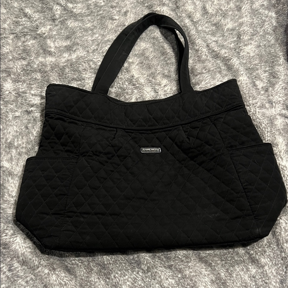 Vera Bradley Black Quilted Tote